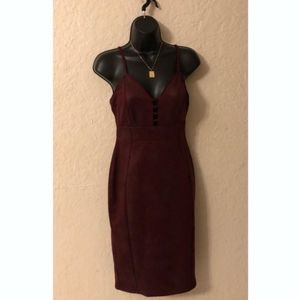 Fancy Velvet Plunge Neck Sleeveless Knee Length Dress